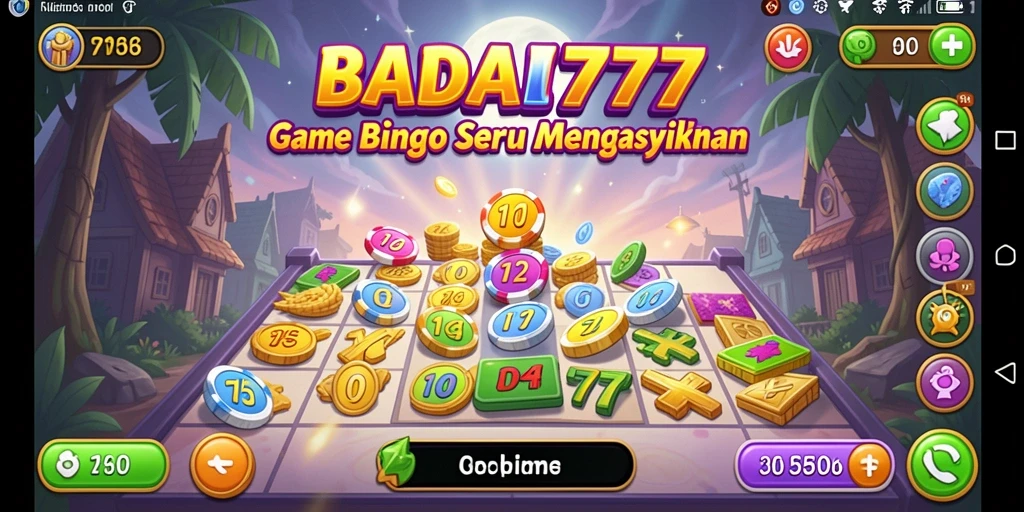 Screenshot gameplay BADAI777 yang menunjukkan aksi seru Bingo.