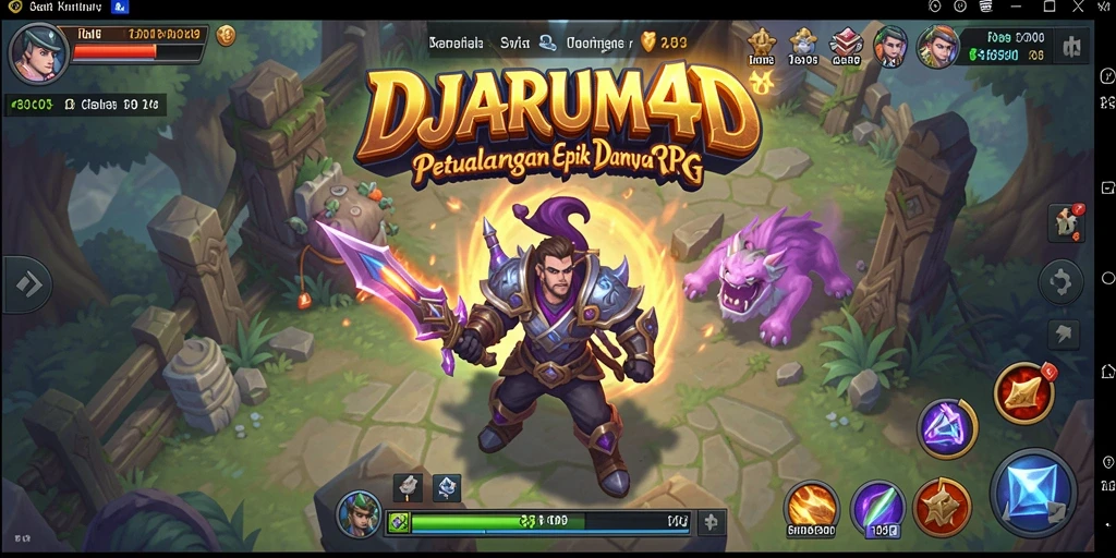 Screenshot gameplay RPG DJARUM4D menampilkan aksi seru dan eksplorasi dunia.