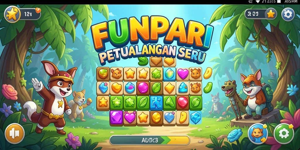 Gameplay seru dan penuh warna di FUNPARI.
