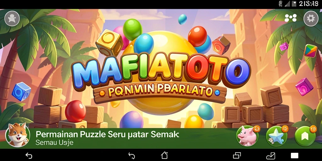 Tampilan gameplay MAFIATOTO dengan teka-teki yang menantang.