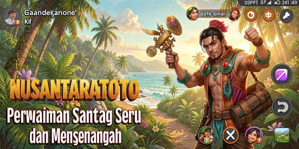 Screenshot gameplay NUSANTARATOTO yang menarik dan penuh warna.