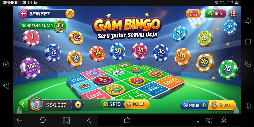 Tampilan gameplay menarik dari SPINBET yang penuh warna dan dinamis.
