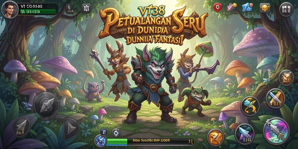 Tangkapan layar gameplay <strong>VT38</strong> menunjukkan petualangan mendebarkan dan eksplorasi dunia fantasi.