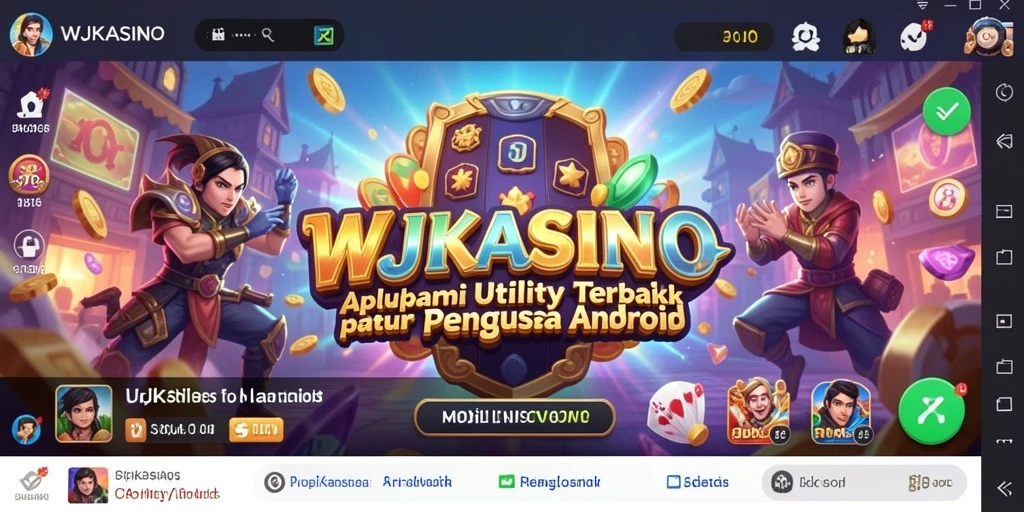 Tampilan antarmuka WJKASINO yang user-friendly dan modern.