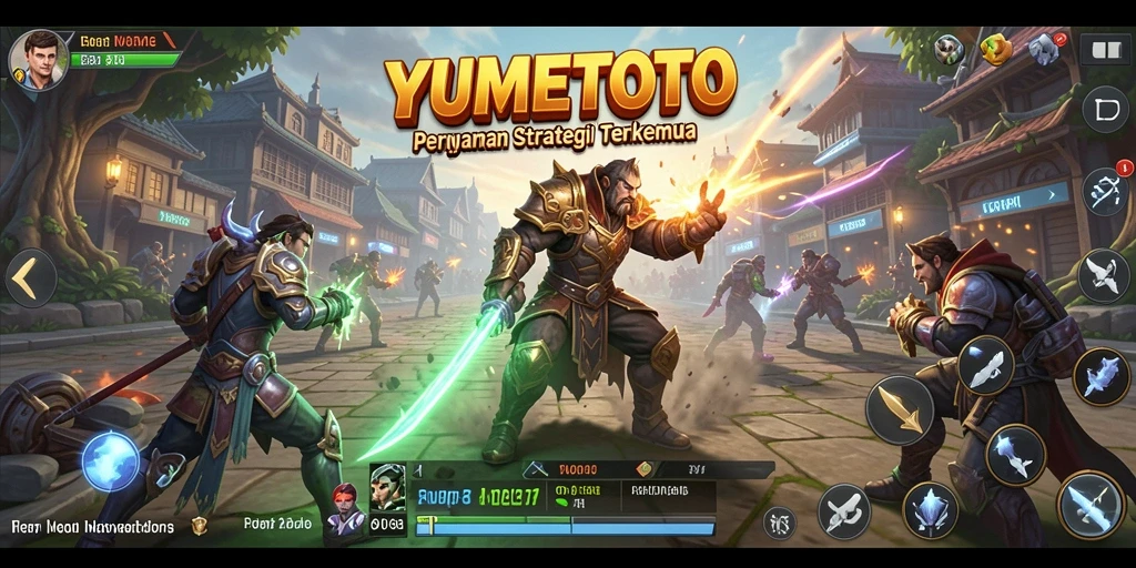 Gameplay YUMETOTO yang menggugah selera dan penuh strategi.