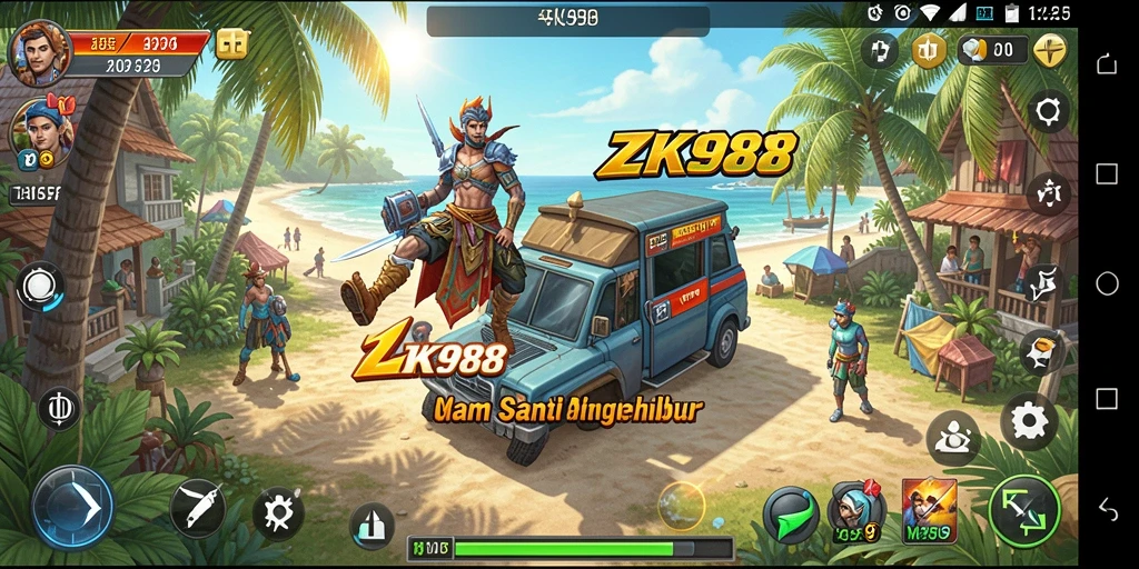 Tangkapan layar ZK988 menampilkan gameplay menarik dan penuh warna.