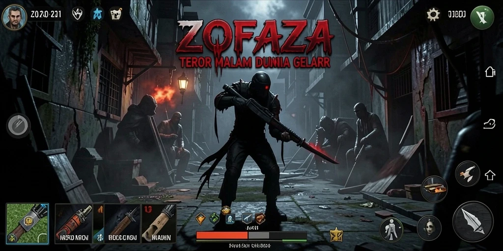 Gameplay menyeramkan dengan suasana gelap dan menegangkan.