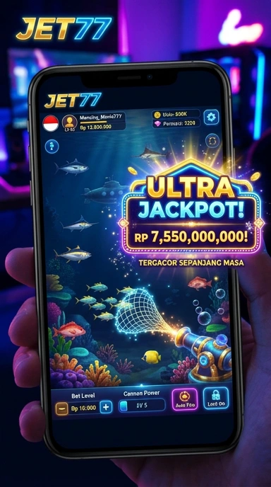 Tampilan antarmuka jet77 yang intuitif dan menarik.
